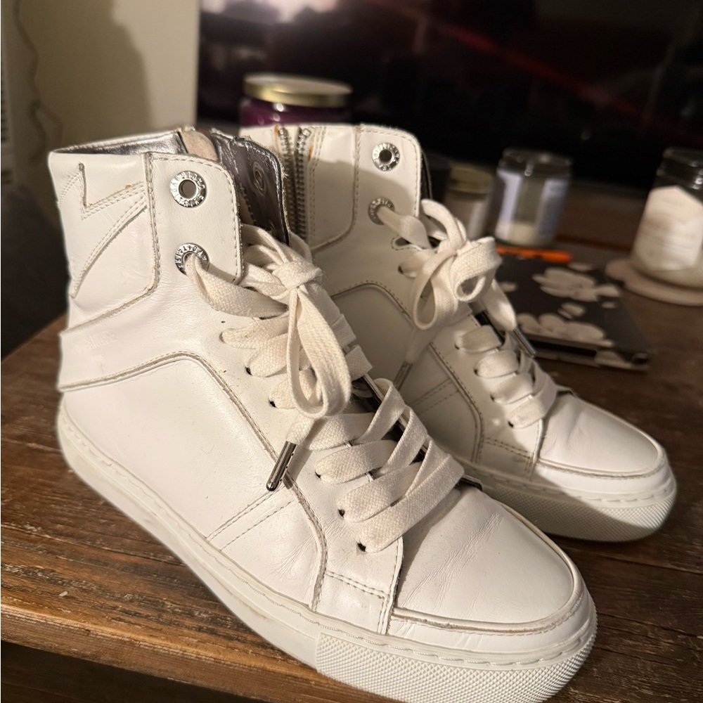 Zadig & Voltaire lightning White High-Top Sneakers